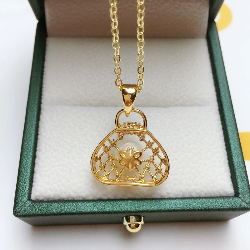 ZHBORUIN креативное жемчужное ожерелье женская сумка в форме 100% натуральный жемчуг