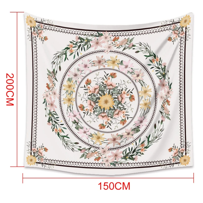 

Bohemian Pattern Wall Hanging Tapestry Decoration Bohemian Style Beach Towel Thin Blanket Yoga Shawl Travel Mat