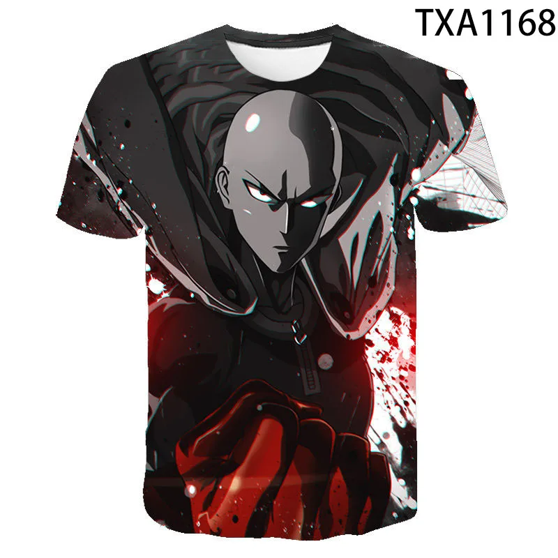 

2020 One Punch Man T Shirt Men Women Children Summer Fashion Boy Girl Kids T-shirt Short Sleeve Anime Tops Streetwear Cool Tees