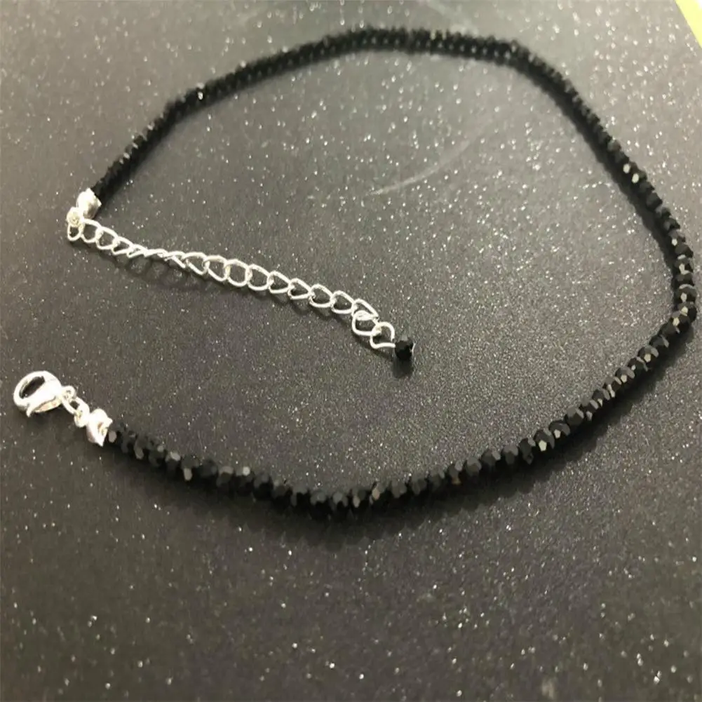 Beaded Crystal Choker Necklace Chain Glass Beads Female Jewelry Girls For Women Short Li I1B7 | Украшения и аксессуары