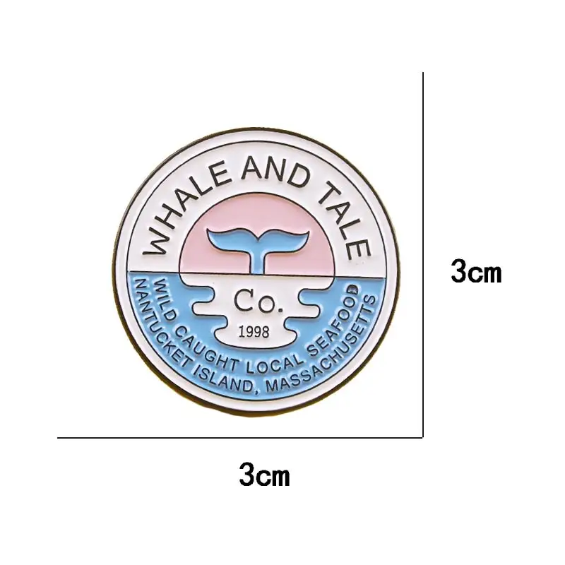 Розовая Круглая булавка на лацкан в бутылке для одежды металлические аксессуары