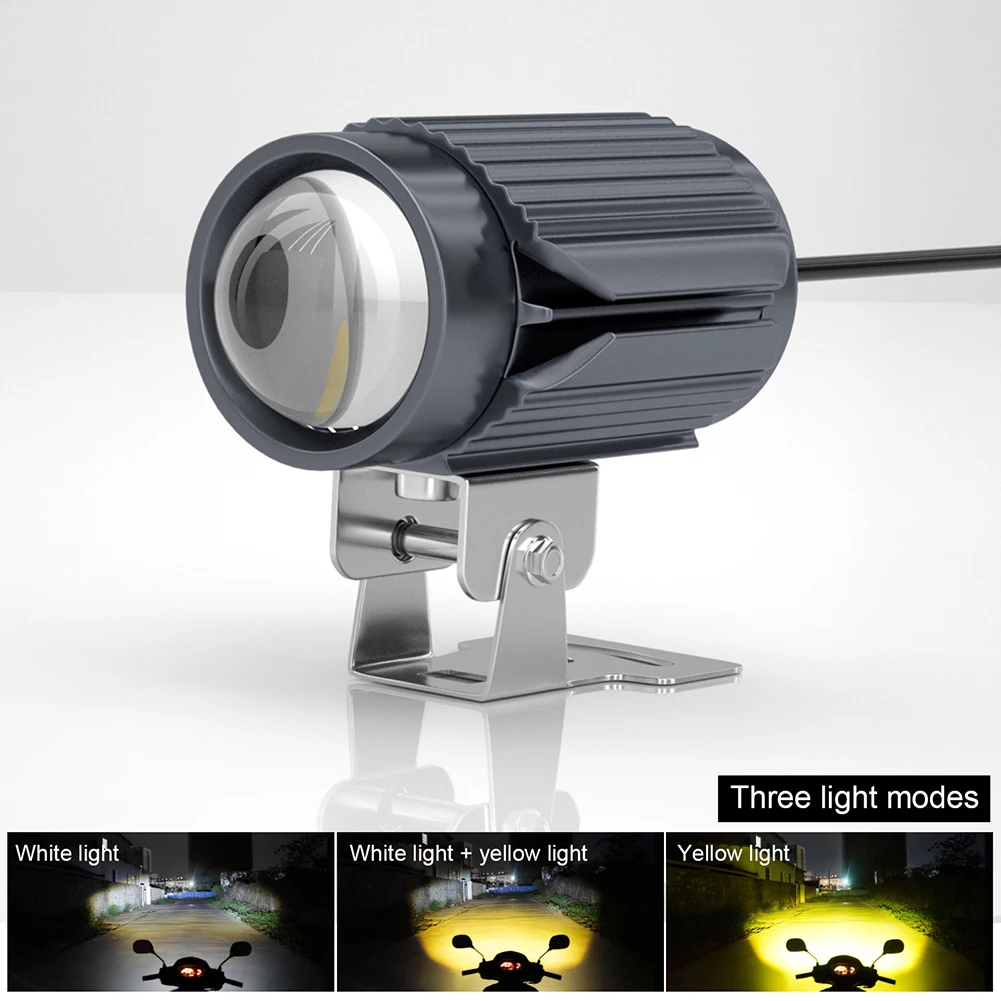 

Newest 1PCS Universal 15W Motorcycle headlights auxiliary lamp led motorbike spotlight accessories 12V Moto spot head lights