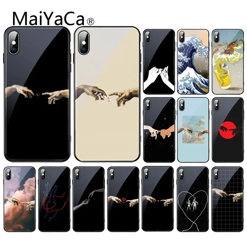Creation Adam Anime Tempered Glass Phone Case For iPhone 11 Pro XR XS MAX 8 X 7 6S 6 Plus 12 mini 12proMax | Мобильные телефоны и