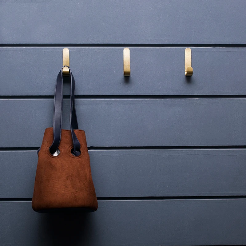 Латунная настенная вешалка аксессуары для ванной комнаты крючки одежды шляпы