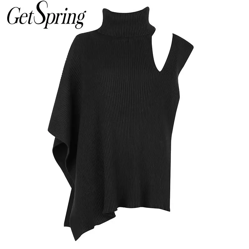 

Свитер женский асимметричный с высоким воротом, 2020