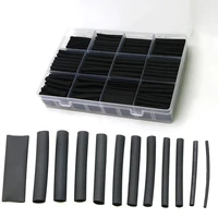 650pcs heat shrink tubing black heat shrink tube wire shrink wrap ratio 21 electrical cable wire kit set insulation protection