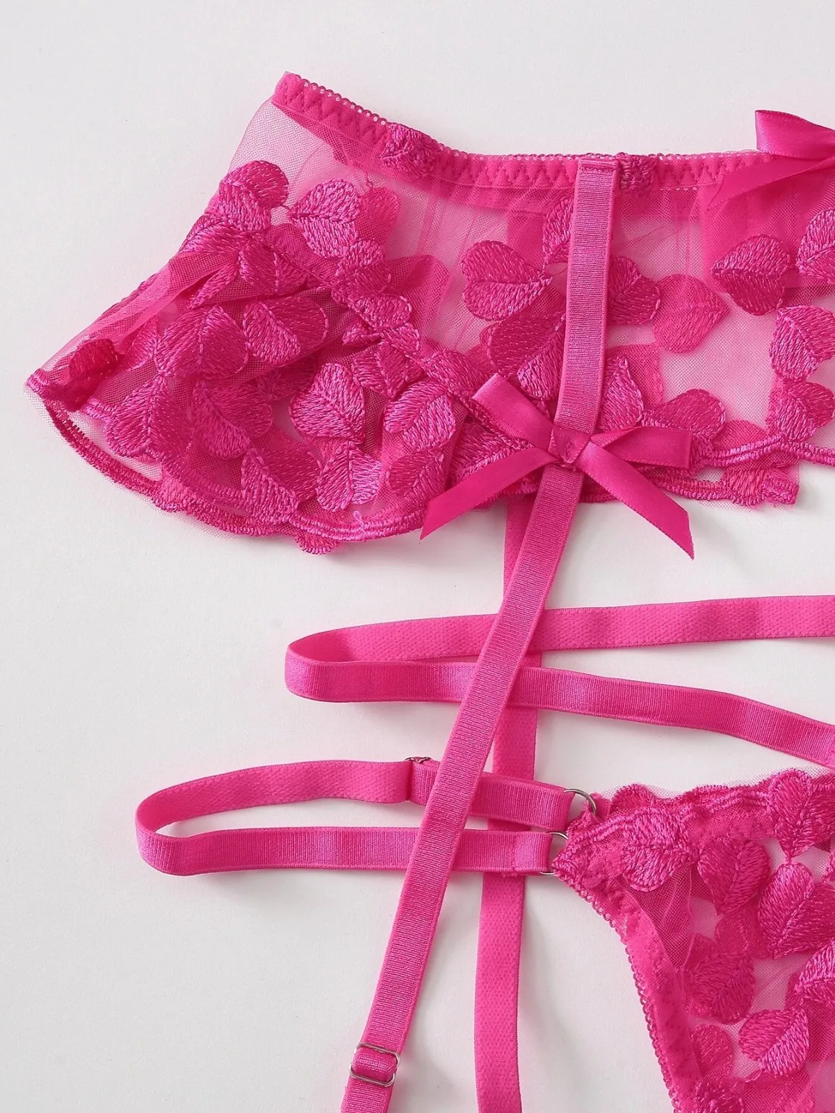 

3PC Sexy Heart Embroidery Lingerie G-string Thong Temptation Underwear Sleepwear Stanik damski Dropship