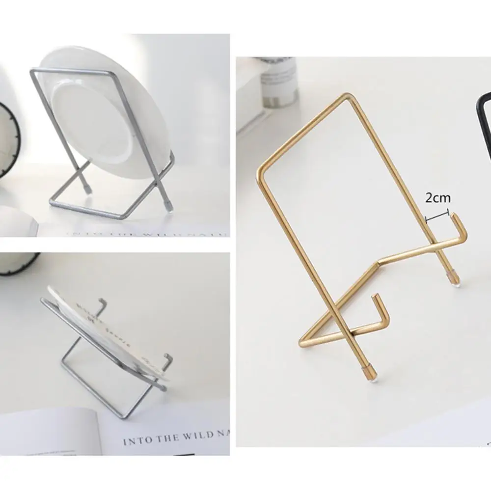 Сверхмощный металлический держатель для тарелок фоторамки|Подставки хранения и