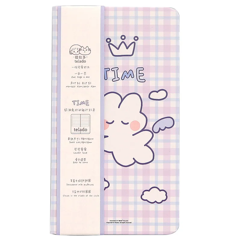 MINKYS Kawaii Rabbit ежедневник 2022 Еженедельный Ежемесячный план Журнал Дневник записная