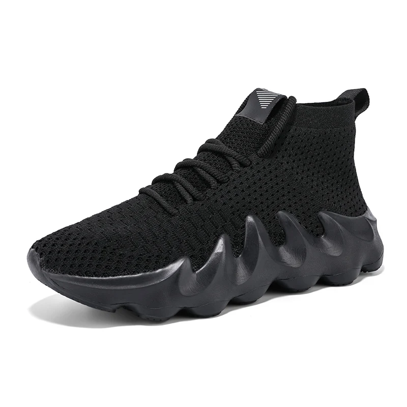 

Running Shoes Men Knit High Ankle Sock Sneakers Breathable Light Weight Outdoor Sport Summer Autumn Casual Trainers Size 39-46