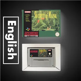 Secret of Mana 1 версия евро карта для игры RPG батарея сохранить с розничной