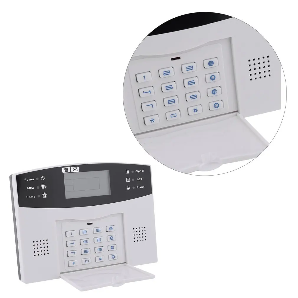 Беспроводная GSM домашняя система охранной сигнализации датчик вызова ЖК экран