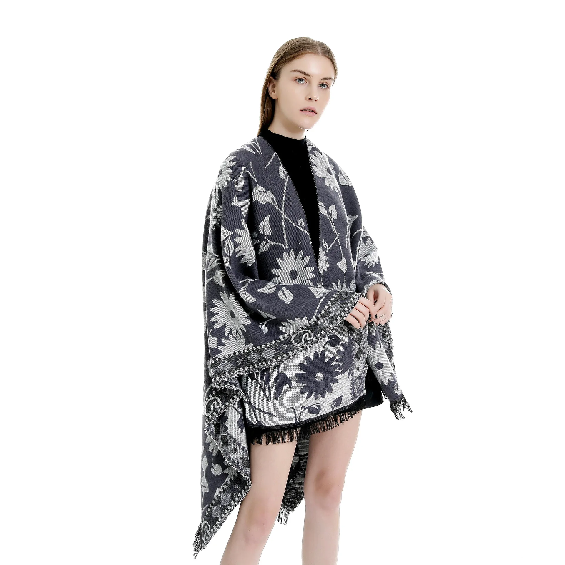 Зимние шарфы шаль шерсть Phshmina кашемир большой размер женский шарф кардиганы