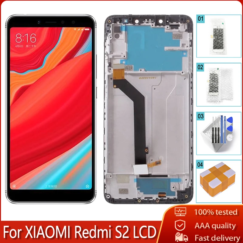 5 99 &quotдля Xiaomi Redmi S2 ЖК дисплей с сенсорным экраном дигитайзер в сборе + рамка для Y2