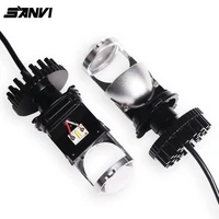 sanvi 2pcs 25w 6000k 3000k auto mini h4 bi led projector lens headlight car light accessories