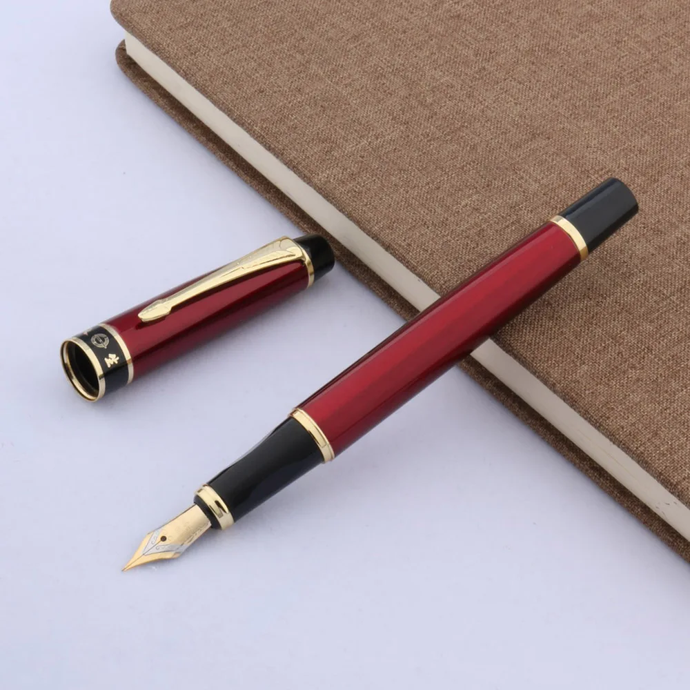 Высококачественная металлическая Золотая перьевая ручка 877 украшение со