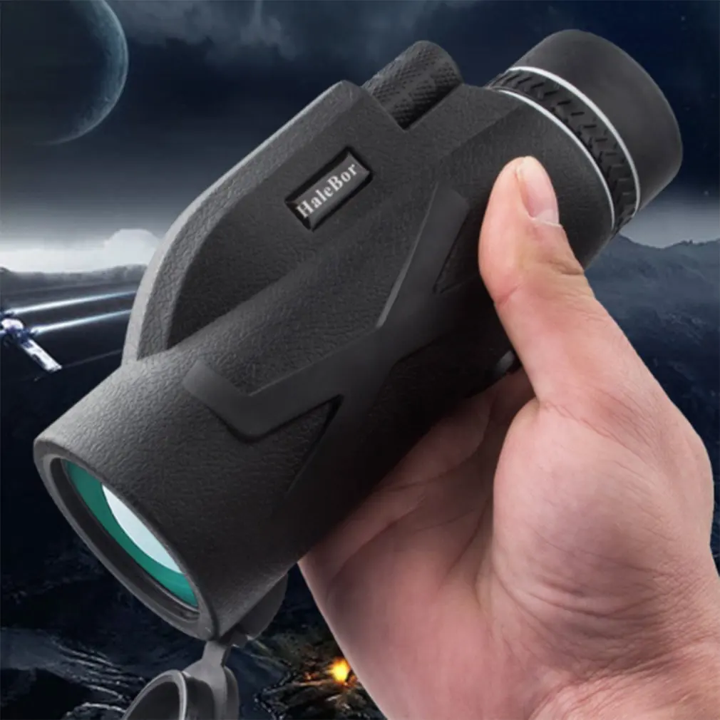 Monocular de bajo nivel de luz para exteriores, visi&oacute;n nocturna, alta definici&oacute;n, Clip de alta potencia, telescopio m&oacute;vil, telescopio individual est&aacute;ndar-3