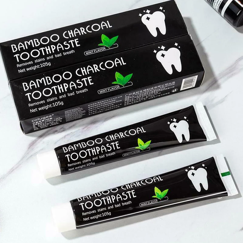 

Coconut Shell Black Charcoal Toothpaste Teeth Whitening Cleansing Foam Removal of Dental PlaqueOral OdorToothpaste Dental Care