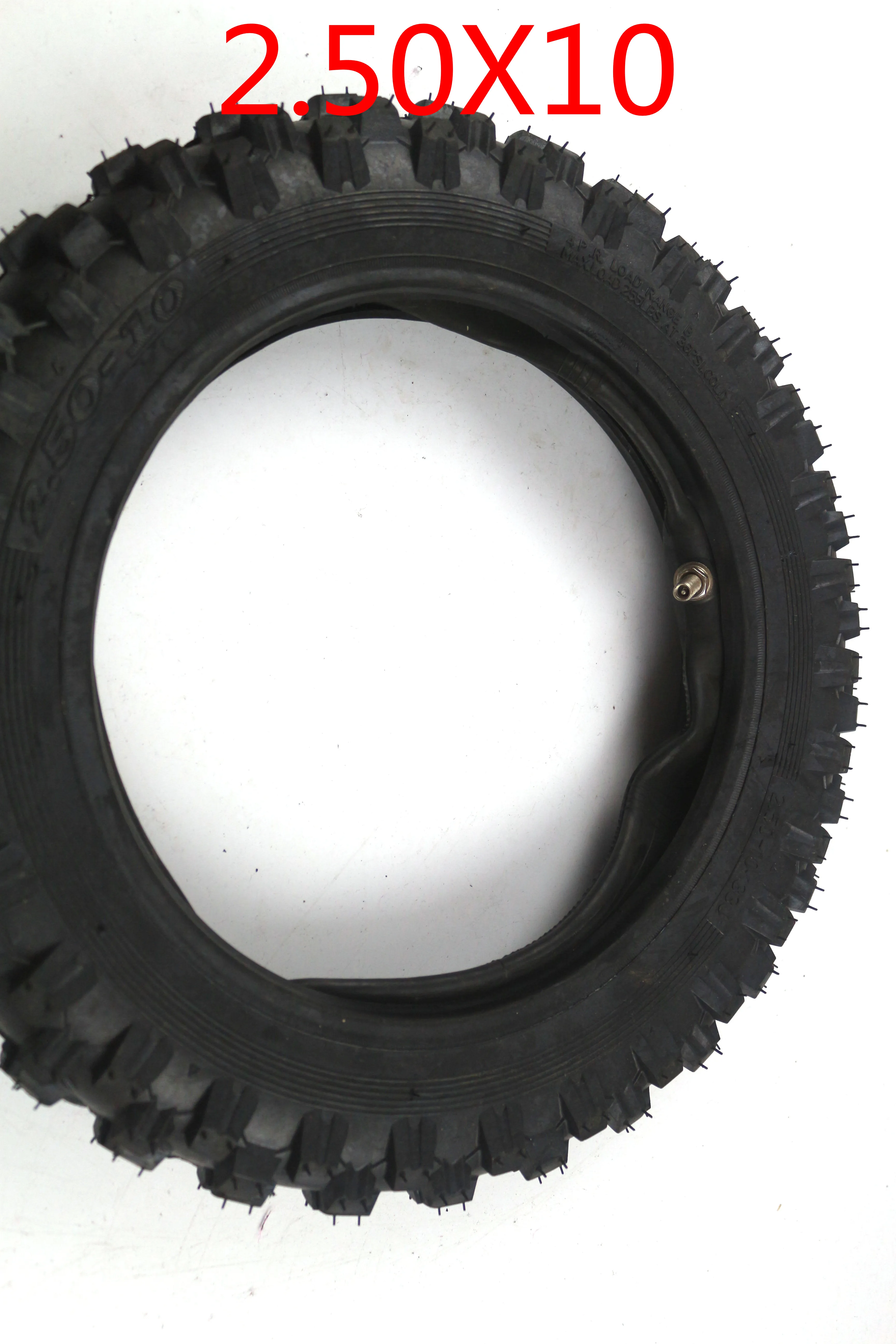 inner and outer tire Резиновая мотоциклетная шина 2,50-10 Внутренняя труба наружная Trye, переднее и заднее колесо, ступица колеса - Цвет: inner and outer tire
