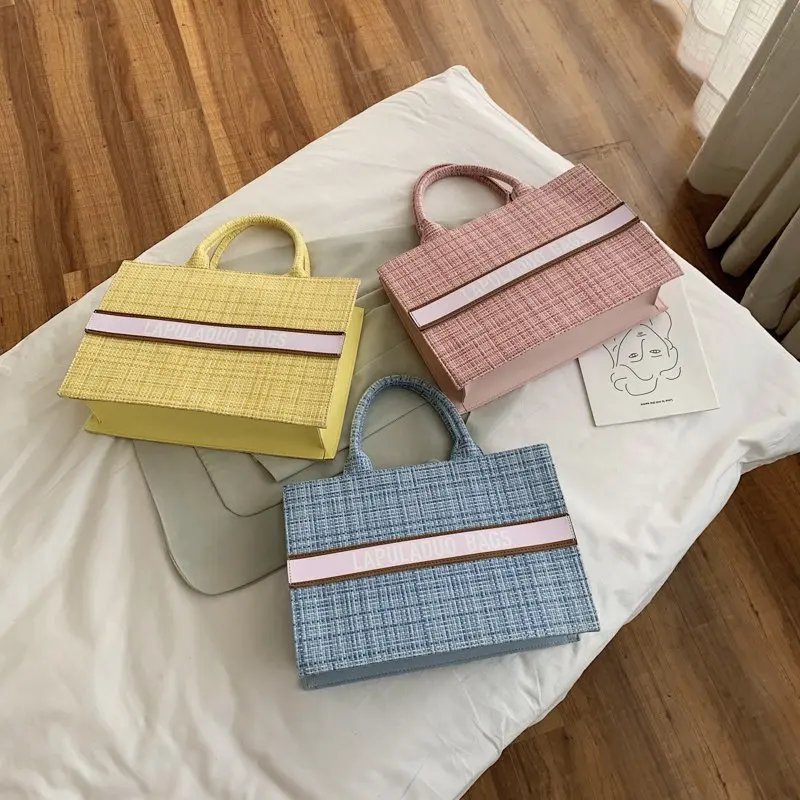 

Large Capacity Tote Bags For Women 2020 New Luxury Hand Bags Shopping Bag Letter Cloth Shoulder Bags Brand Designer Shopper Bag