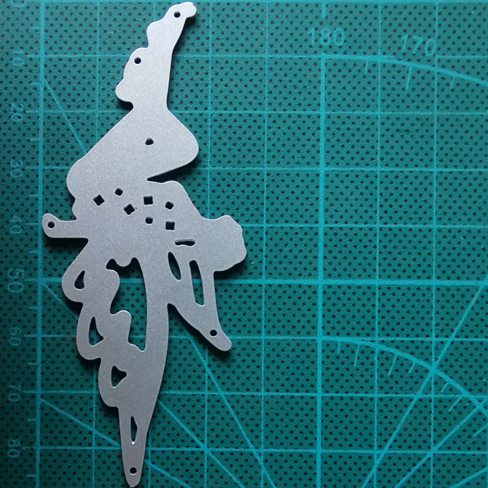 

2020 New Dancing Flower Fairy Metal Cutting Dies Stencil Scrapbooking Photo Album Card Paper Embossing Craft DIY