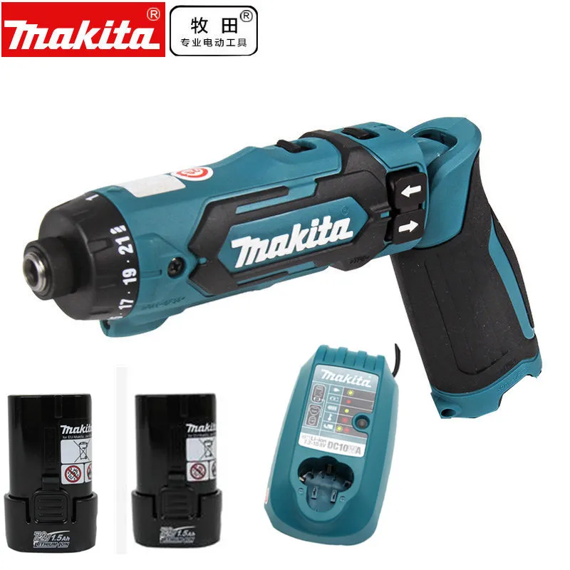Makita DF012DSE DF012D беспроводной ударный гайковерт 7 2 в BL0715|Электрические дрели| |