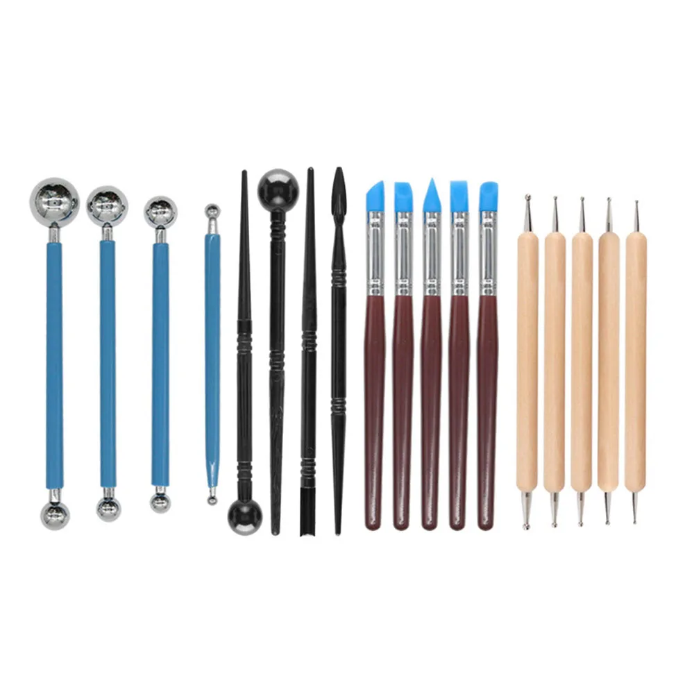 Набор для лепки из глины 18 шт. инструменты керамики и воска полимера