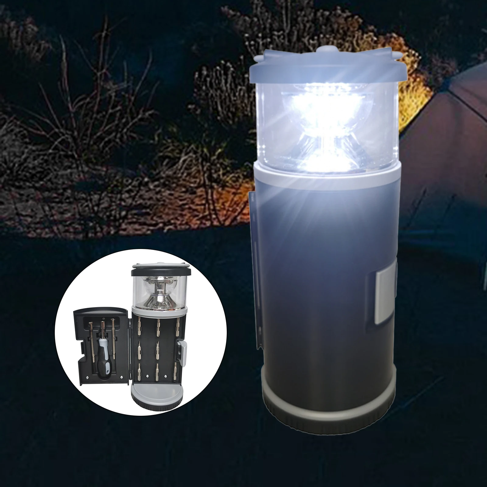 

Portable LED Camping Lantern Lamp Flashlights for Outdoor Hiking Tent Accs