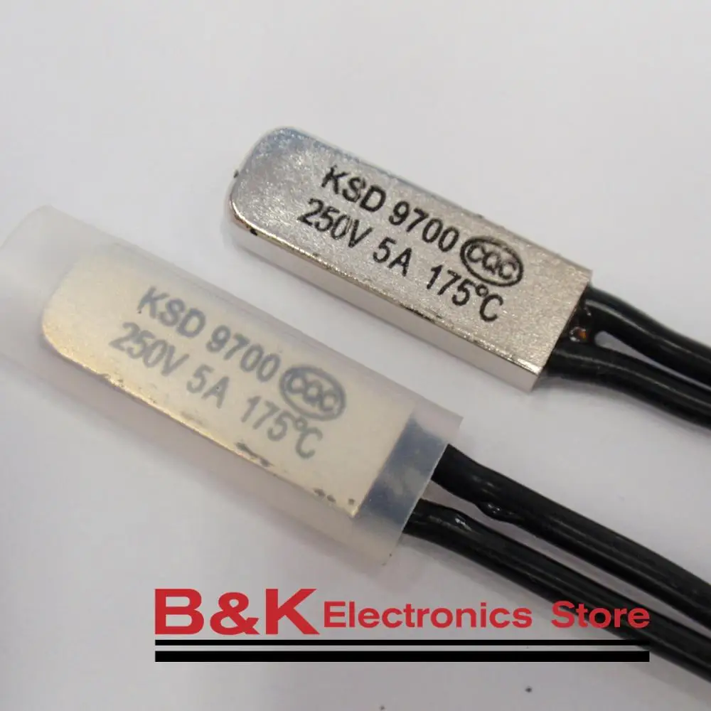 Термостат KSD9700 160c 170c 180c 190c 200c 210c 220c 240c биметаллический дисковый переключатель
