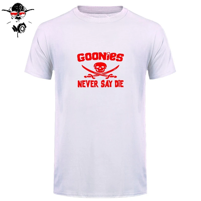 Мужская футболка с круглым вырезом GOONIES NEVER SAY хлопковая Повседневная в стиле