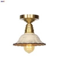 iwhd nordic modern style copper ceiling lights fixtures bedroom living room light white ceramic ceiling lamps led lampara techo