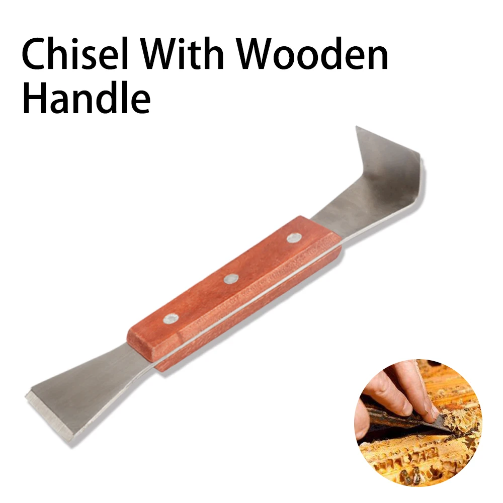 

Beekeeping Chisel Bee Hive Tools Wooden Handle H-Type Tools Honeycomb Frame Scraper Cleaning For Beekeeper Supplies Equipment