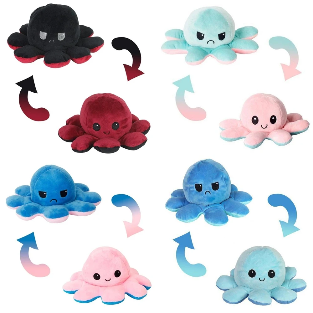 

Cute Kids Tow-sidee Octopus Toys pulpo Octops Doll Party Flip 2021 Funny Toy pulpo Accessories Ornaments juguete Pulpo Toy