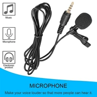 mini mic microphone case smartphone recording pc clip on lapel support microphone