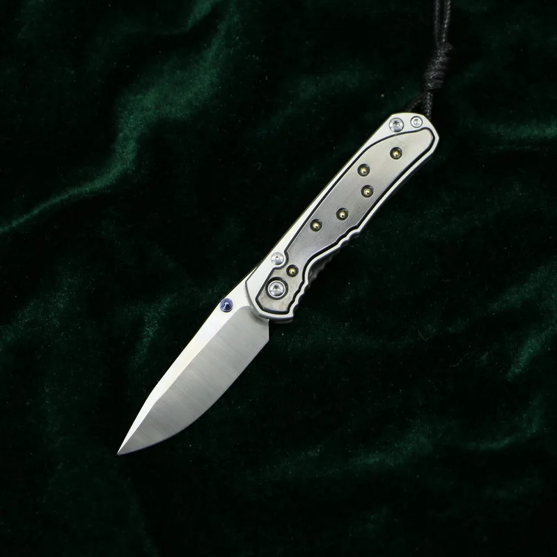 Zirconium version B Кевин Джон маленький sebenza 21 складной нож M390 лезвие TC4 титановая ручка Открытый Отдых Охота карманные Фруктовые Ножи EDC инструменты - Цвет: Zirconium version B