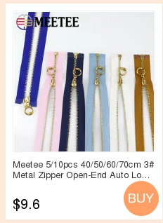 Meetee 8#120 см Двойные застежки-молнии из смолы, двойные ползунки, спортивная одежда, сумки, швейные принадлежности, домашний декор, материалы для рукоделия