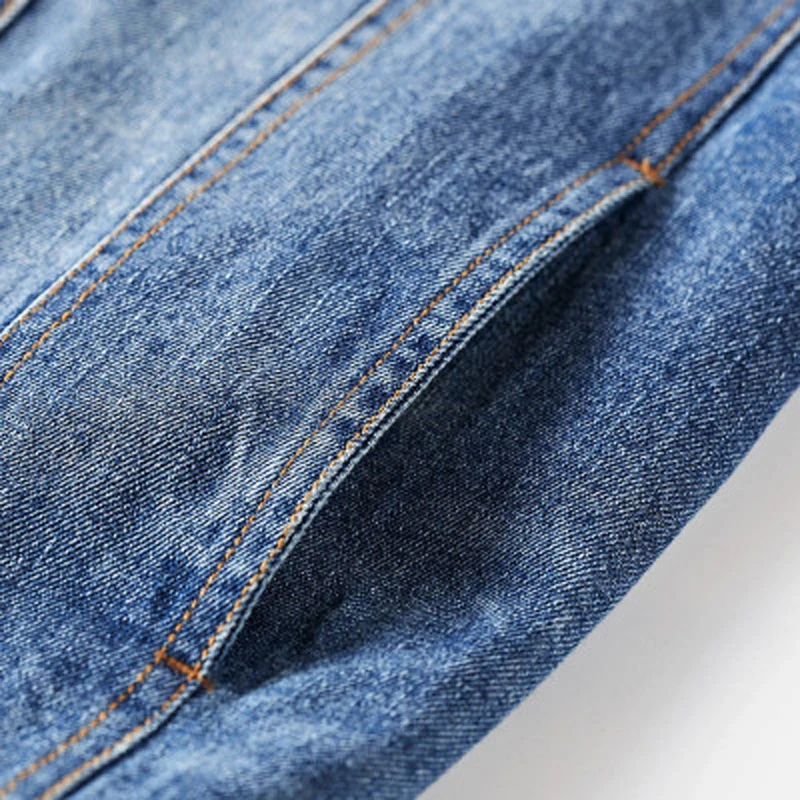 Новинка 2020 Повседневная облегающая Мужская джинсовая куртка женская бомбер