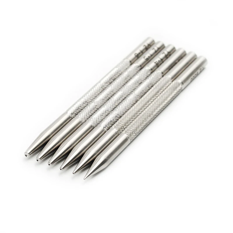 

YZ1-6diy handmade leather goods vegetable tanned leather stainless steel leather leather carving printing tool round ball dot ba