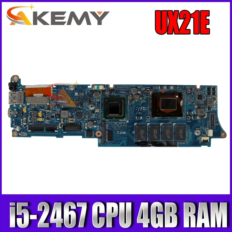 

UX21E With i5-2467 CPU 4GB RAM Mainboard REV3.1 For Asus UX21 UX21E laptop motherboard USB 3.0 100% tested Working free shipping
