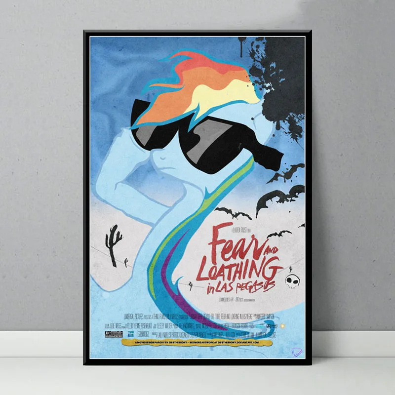 

Hot Fear And Loathing In Las Vegas Classic Movie Posters And Prints Canvas Painting Pictures On The Wall Abstract Home Decor