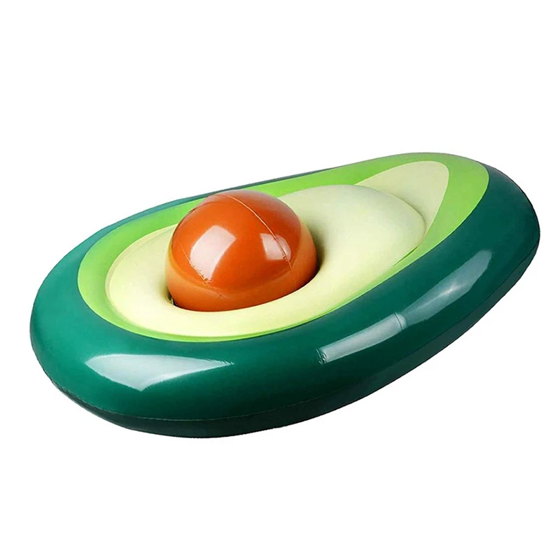 Inflatable Avocado Pool Float - Floatie with Ball Water Fun Large Blow Up Summer Beach Party Toys Raft for Kids Adults | Спорт и