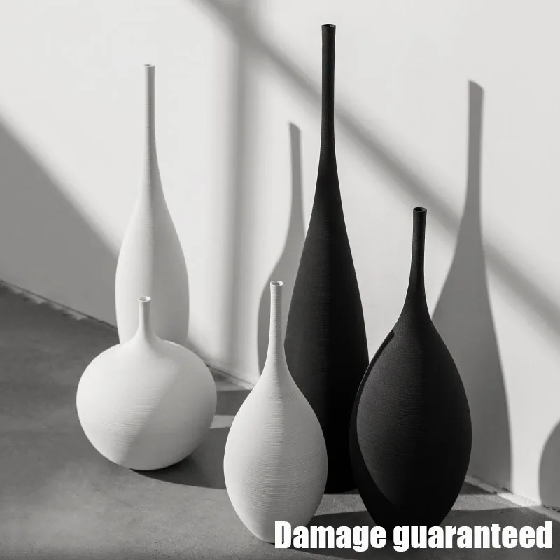 

Цзиндэчжэнь, современное минималистское искусство ручной работы, дзен-ваза, керамические украшения, модель для гостиной, домашнее украшени...