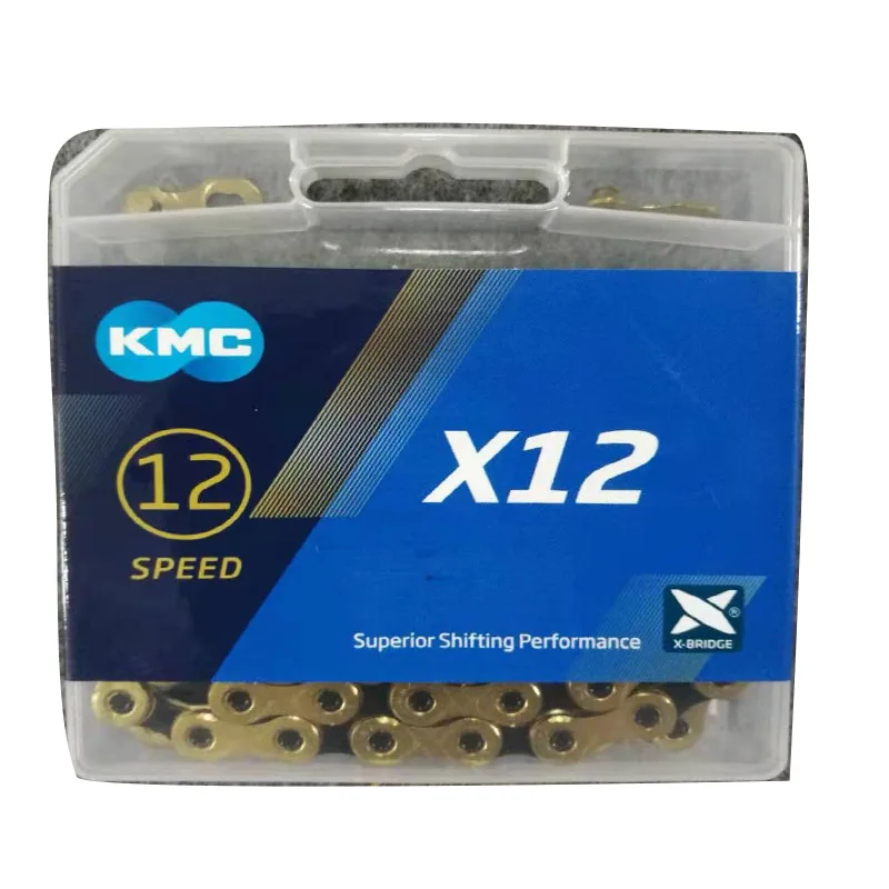 KMC X12 12 Скоростей 126L MTB горный велосипед цепь 12 s Золотая цепь велосипедные цепи