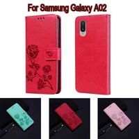 wallet case for samsung galaxy a02 sm a022f a022m cover leather book funda for samsung a02 a 02 case flip phone protective shell