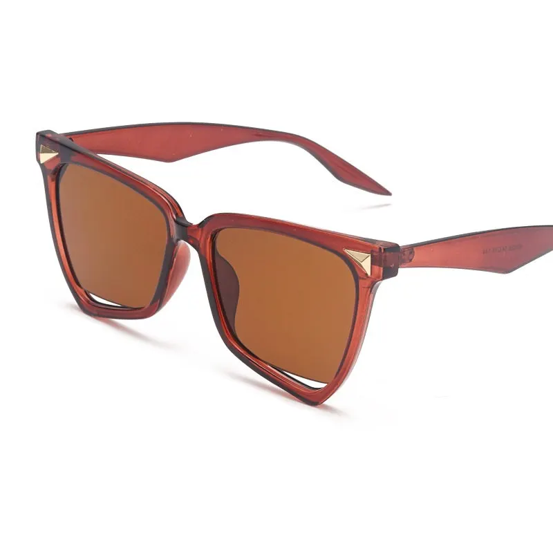 Beauty Rainbow Square Sunglasses Large Shades For Women New Fashion Brand Designer Rivet Sun Glasses Female Oculos De Sol |