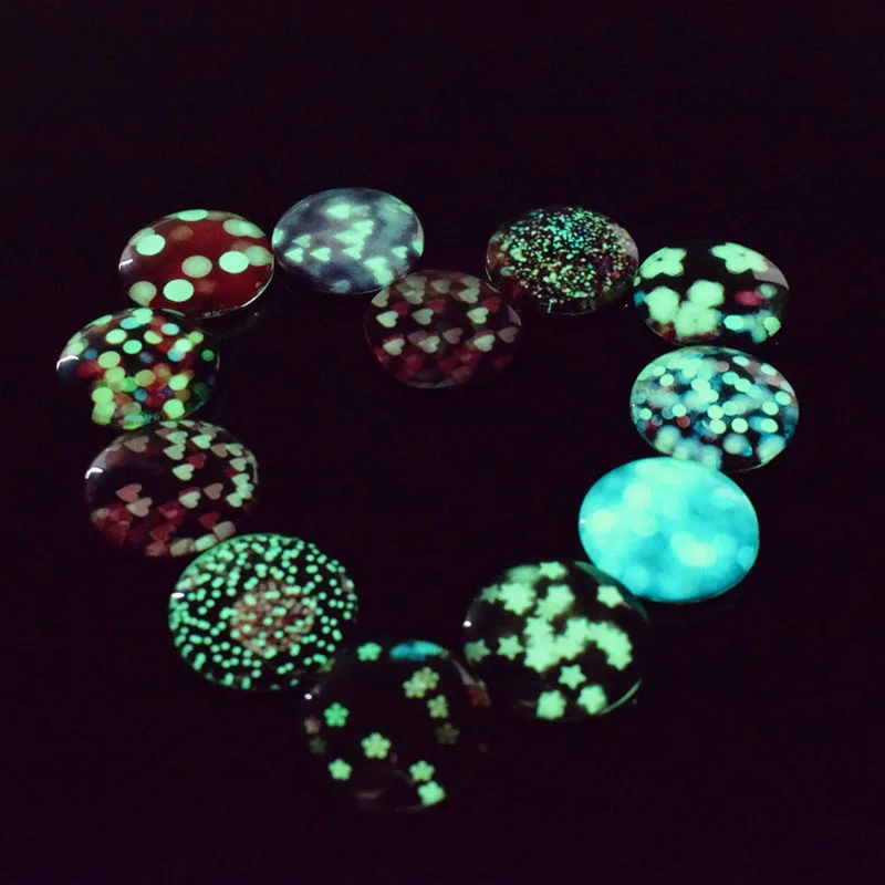 12 шт светящиеся наклейки на холодильник 30 мм хрустальный стеклянный для