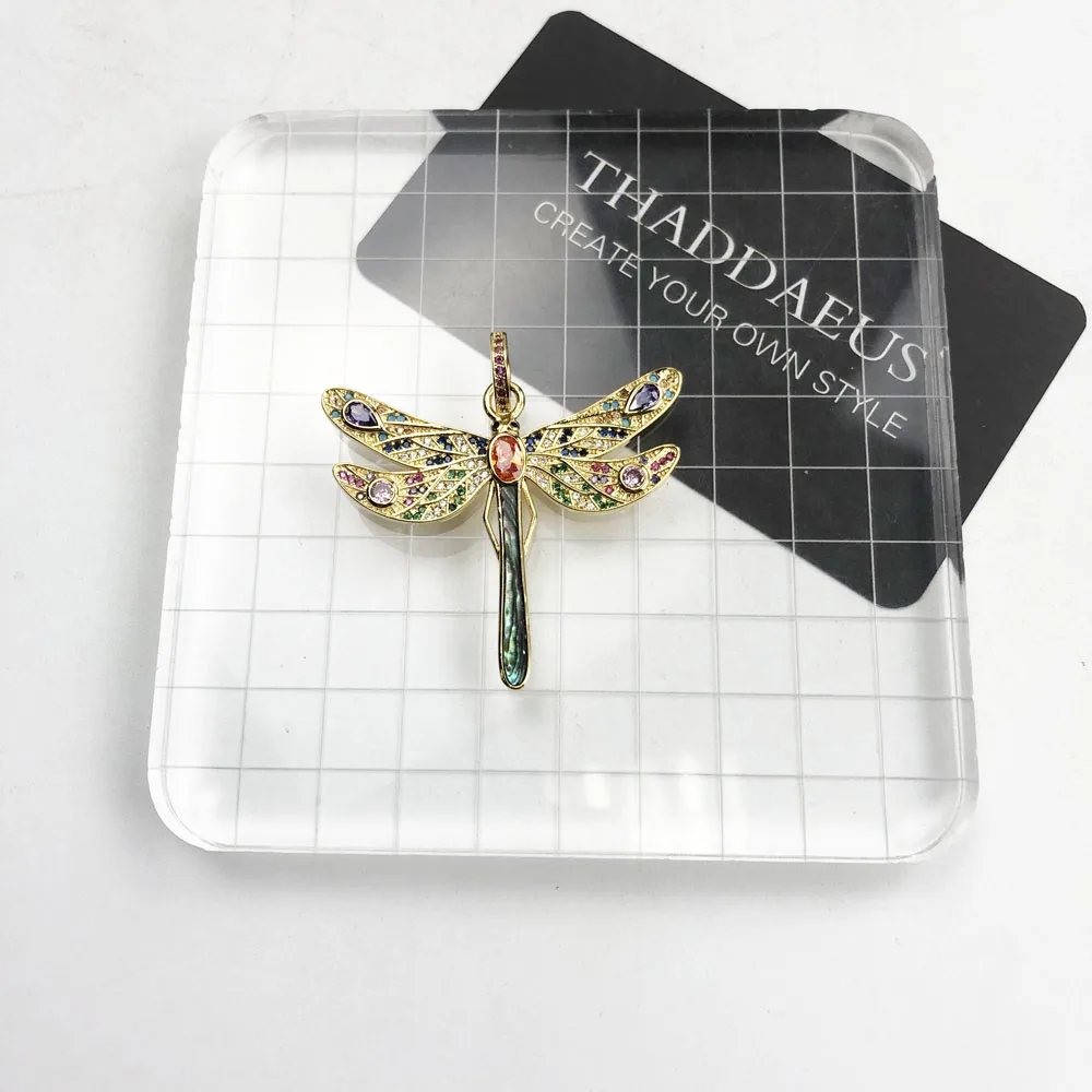 Pendant Golden Dragonfly 2020 Spring Brand Jewelry Bohemia Playful 925 Sterling Silver Be Colourful Happy Free Gift For Women | Украшения и