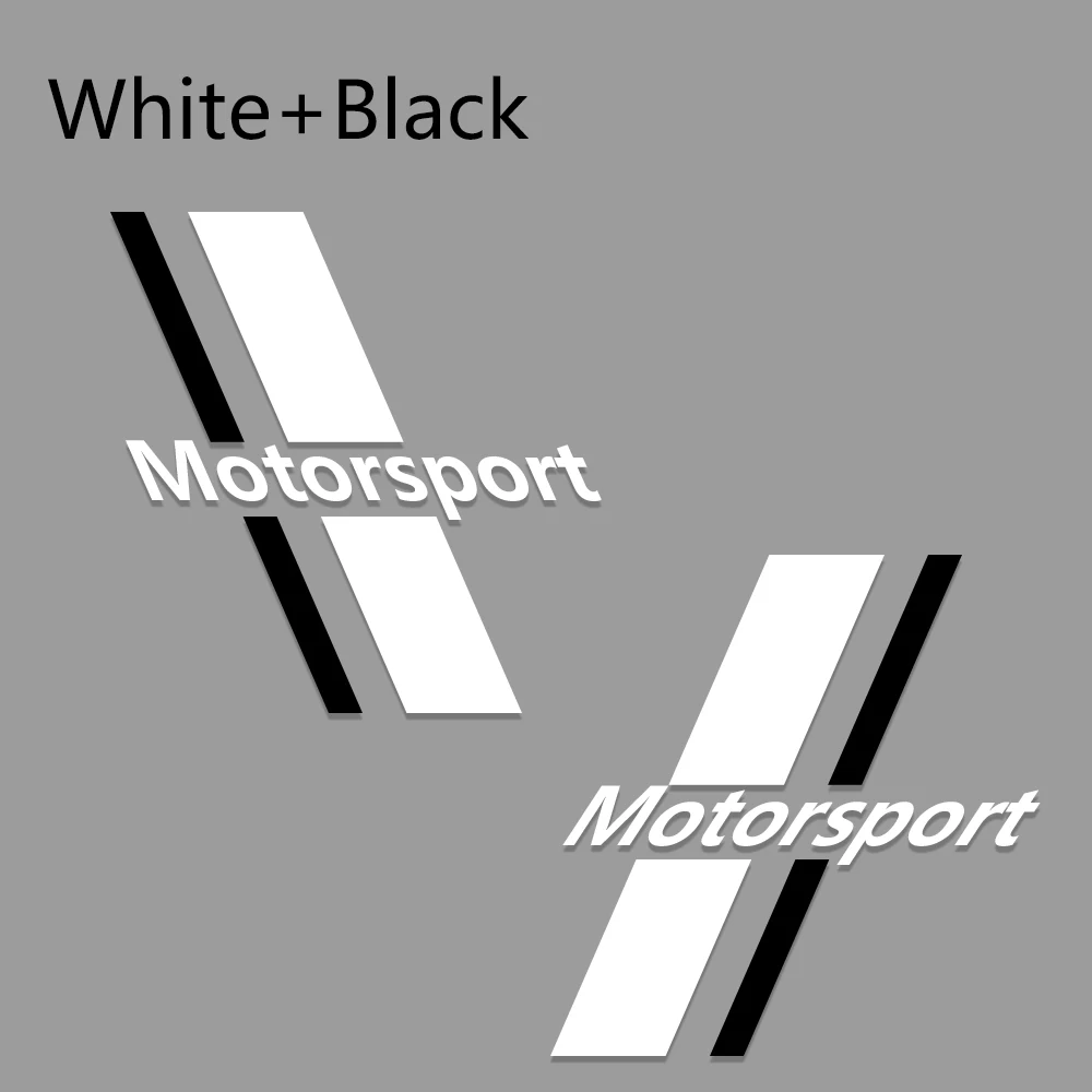 Glossy White 2 шт., Автомобильные Боковые Полосатые наклейки, авто виниловые наклейки, смешные наклейки, тюнинг автомобилей, автомобилей, сделай сам, декоративные наклейки, стильные автомобильные аксессуары - Название цвета: Glossy White