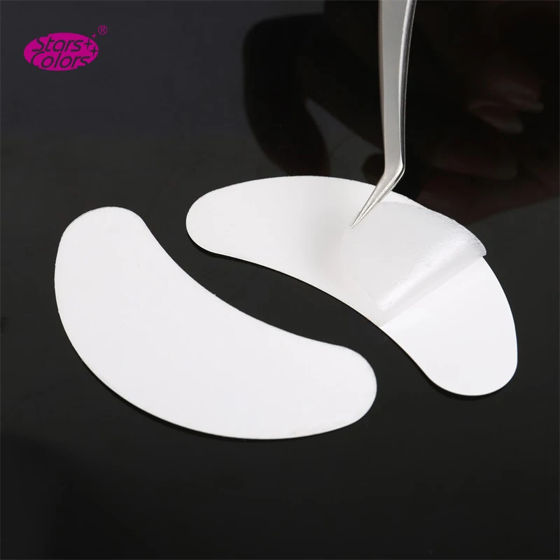 50 пар/лот тонкие гелевые накладные ресницы Серебристая упаковка коллагеновые