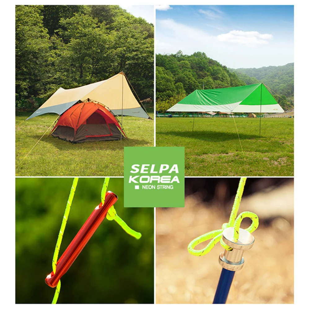 

50M Reflective Tent Rope Guylines Nylon Tent Line Cuy Line Cord Rescue Umbrella Paracord Rope Camping Hiking Tent Accessories